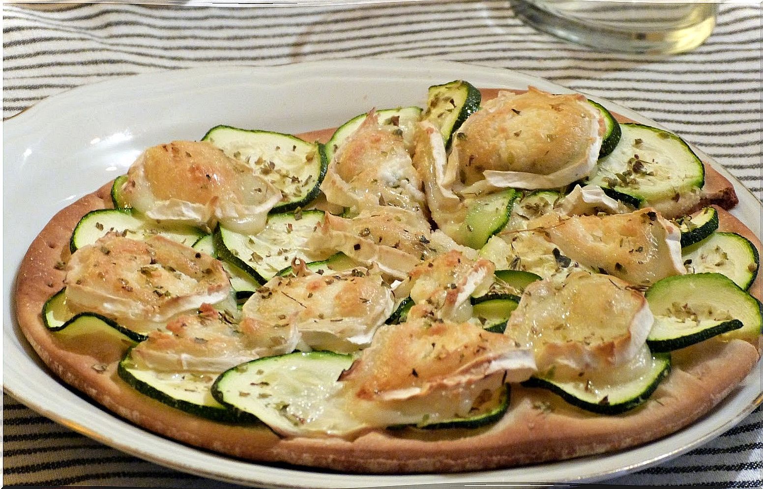 vegetable zucchini pizza