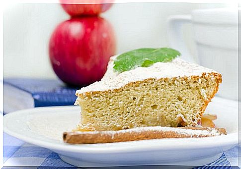 yogurt and vanilla cake