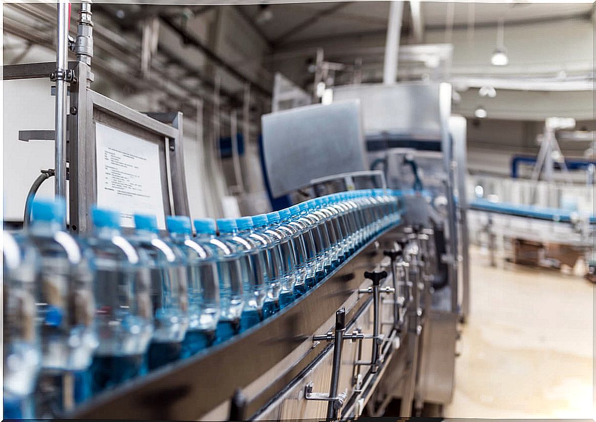 Factory bottled water