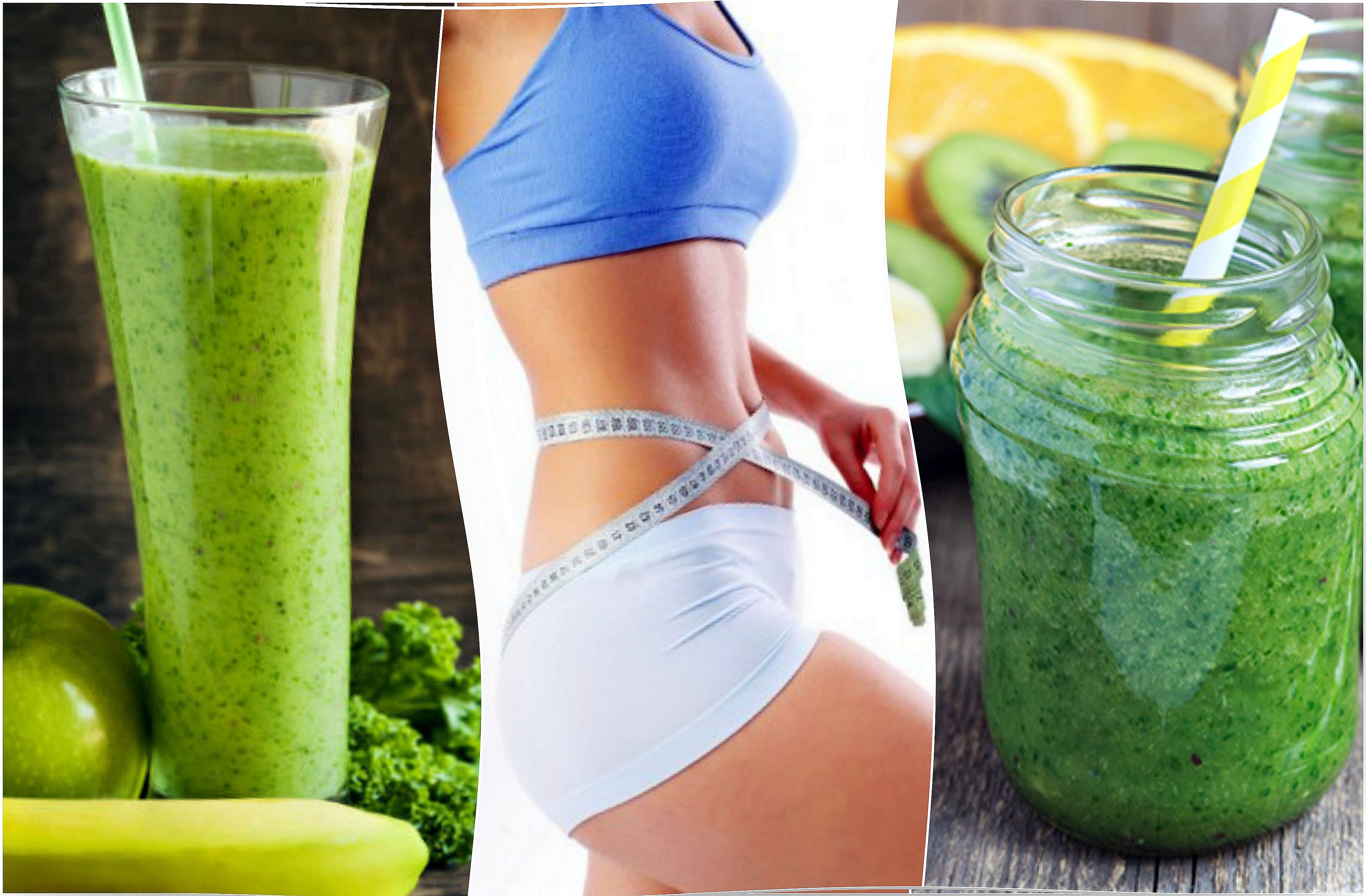 Discover how to prepare 5 green juices to lose weight