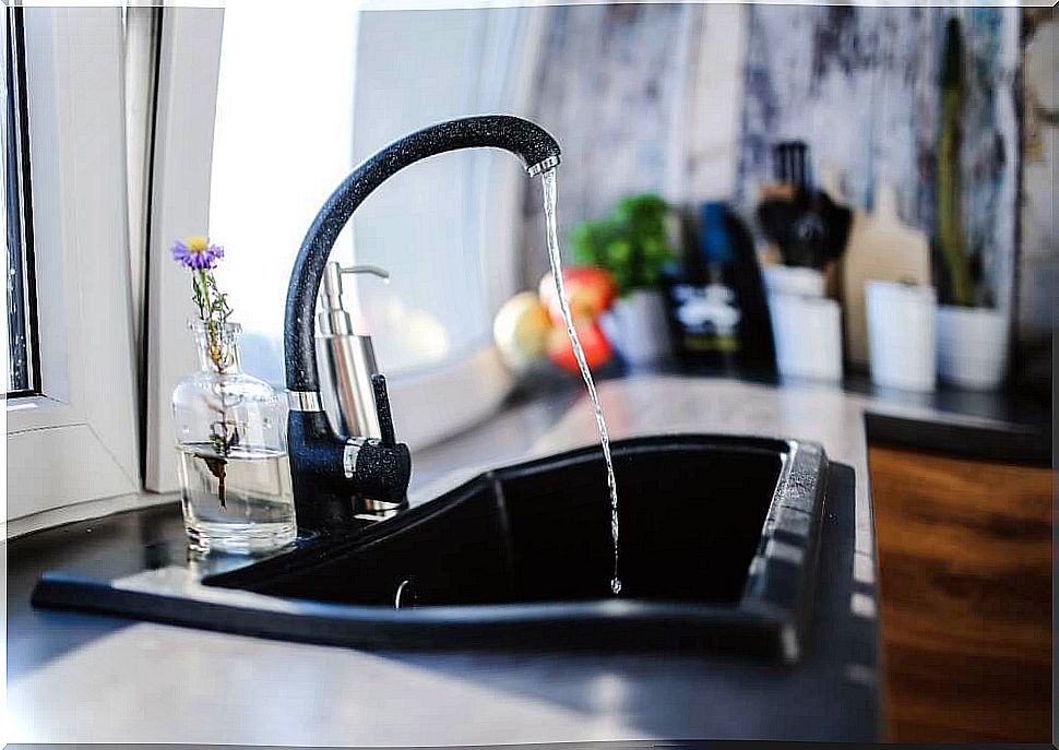 Kitchen faucet.